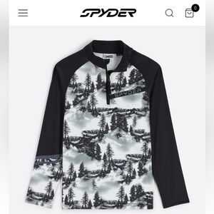 SPYDER Boys treeline half zip